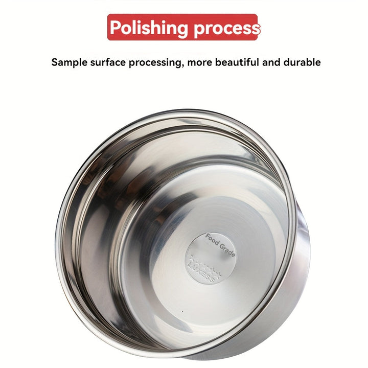 Juego de 3 Recipientes para Alimentos de Acero Inoxidable, Tazón Hermético con Tapa, Caja Redonda para Preparación de Comidas, Contenedor Sellado para Horno y Congelador, Reutilizable, Ideal para Loncheras y Meriendas en Casa