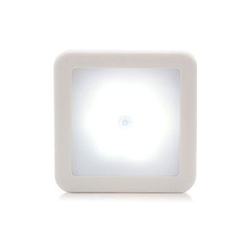 Lámpara nocturna moderna a cuadros AliXLED con sensor de movimiento, luz cálida/blanca, acabado pulido independiente, temática espacial para decoración de dormitorio y pasillo, control remoto, no requiere baterías, luces LED para sala de estar