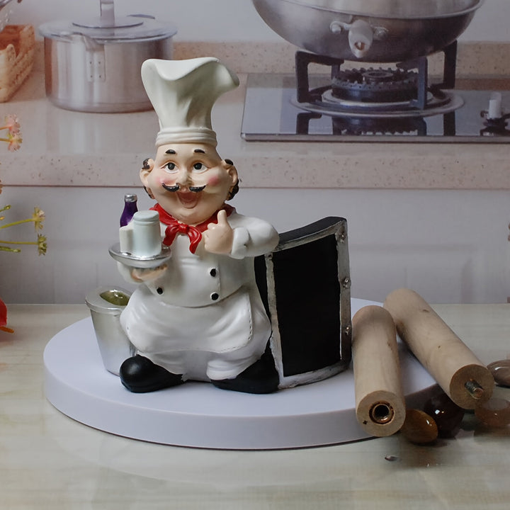 Porta Palillos y Toallas de Papel con Temática de Chef - Perfecto para Cocina, Comedor y Decoración de Fiestas