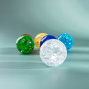 Bola de Cristal Falso Vibrante con Grietas de Hielo - Perfecta para Decoración del Hogar, Fotografía, Adivinación y Feng Shui - Regalo Ideal para Navidad, Halloween, Cumpleaños y San Valentín - Disponible en Rosa, Púrpura, Rojo, Verde, Azul, Transparent
