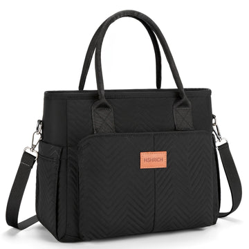 Bandolera de almuerzo para mujer, nevera portátil con bolsillos laterales y correas desmontables, bolso térmico grande para trabajo o picnic, sin contacto con alimentos