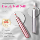 1pc Duofu Profesional Conjunto de Taladro Eléctrico para Uñas, con alimentación USB, Archivo de Uñas y Cortadora, Bajo Ruido y Vibración, Herramienta de Manicura Portátil para Hogar y Uso en Salón, Ideal Regalo para Mujeres y Consultores de Uñas
