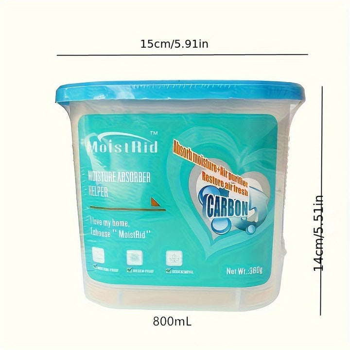 1 unidad Caja de Absorbedor de Humedad de Gran Capacidad - 500ml-800ml Desecante Deshumidificador para Hogar, Armario, Coche y Dispositivos del Hogar - Sin Necesidad de Electricidad