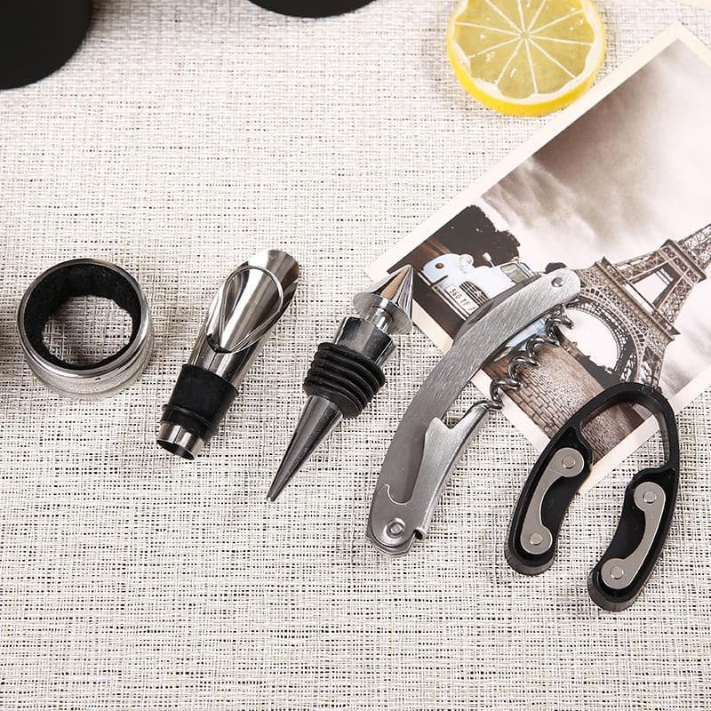 Set De Vino Sacacorchos Con Forma De Botella