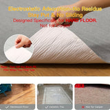 1pc Alfombra para silla de oficina, KOKOJO, para pisos de madera dura y cerámica, alfombra de silla giratoria para computadora, grande, antideslizante, hecha de poliéster, con escritorio bajo perfil de alfombra baja, para oficina en casa