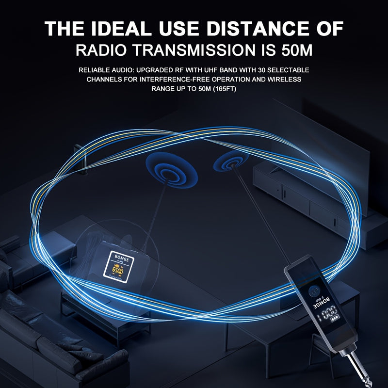 Sistema de micrófono inalámbrico profesional con auriculares portátiles, con transmisor y receptor, ideal para karaoke, reuniones, enseñanza, grabación, iglesia, mezclador de audio y interfaz.