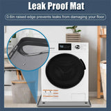 Bandera de Goteo para Lavadora de Silicona 1pc, Protector de Suelo Antideslizante Impermeable y Antivibración para Lavadoras y Secadoras, Diseño Sin Agujeros Fácil de Limpiar, Apto para la Mayoría de Electrodomésticos