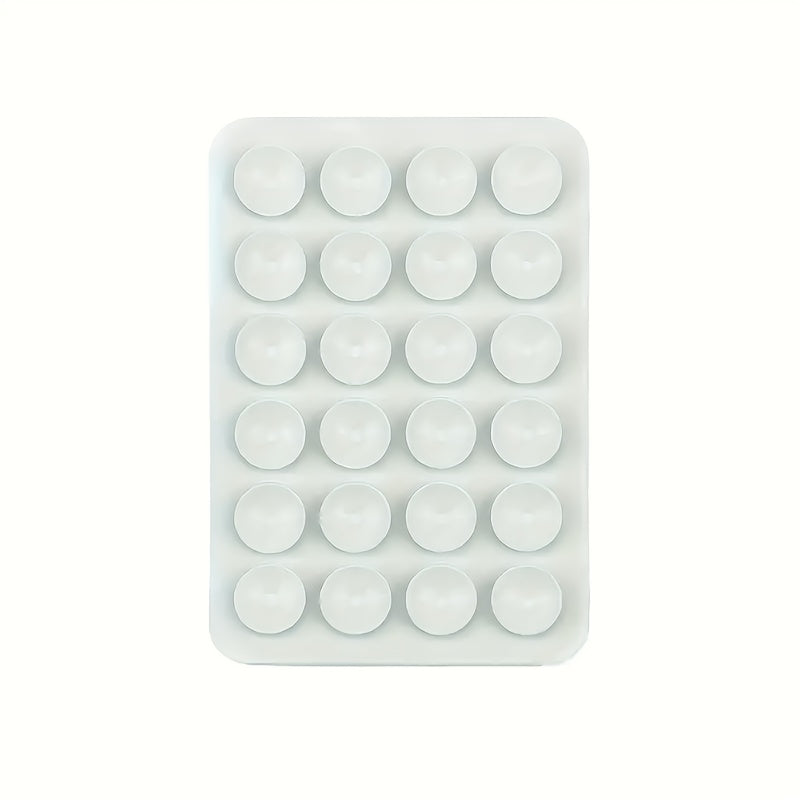 1pc Soporte para Teléfono con Ventosa de Silicona - Adhesivo Doble Cara con Mayor Succión, Parachoques Rosa Vibrante para Selfies/Vídeos Manos Libres, Compatible con Todos los Smartphones, Regalo Ideal, Agarre Divertido, Accesorio para Grabación de Vídeo