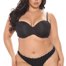 Tanga de algodón Perfect Fit - Negro/combinación