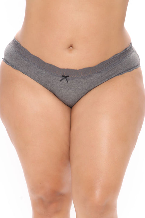 Panty cadera encaje sin demora - carbón