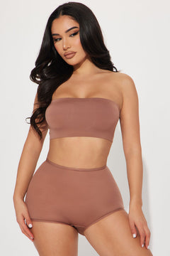 Ligero como una pluma microfibra calzoncillo boyshort - Moca
