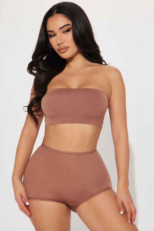 Ligero como una pluma microfibra calzoncillo boyshort - Moca