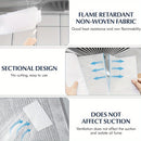 12 piezas (1 rollo de 5m/10m) Papel Absorbente Antiadherente PET para Campanas Extractoras - Membrana Filtro Sin Lava, Instalación Fácil en Cocina, Diseño Inflamable, Material No Tejido