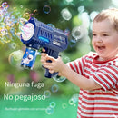 Pistola de burbujas LED - Máquina de burbujas eléctrica, ideal para fiestas al aire libre, bodas, jardines, playas y diversión en la piscina - Máquina de burbujas luminosa totalmente automática LVD, perfecta para festivales y regalos de cumpleaños. Pilas