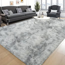 1 pieza de alfombrilla de colores mezclados/ti-dye/sólidos, material de poliéster tejido, hecha a máquina, diseño elegante rectangular, alfombras para el hogar.