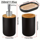 Juego de baño de 2/3 piezas, Dispensador de jabón de manos, Portacepillos de dientes, Jabonera, Decoración de baño, Portaobjetos de artículos de tocador, Accesorios de baño