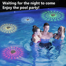 2 Pack Luces Flotantes Solares para Piscina, Luces con Control Remoto, 10 Modos de Iluminación, Temporizador, IPX65 para Piscinas Enterradas, Baño y Fiestas en la Piscina