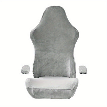 Fundas para Silla de Oficina con Cubiertas para Reposabrazos para Silla Giratoria, Gris Claro