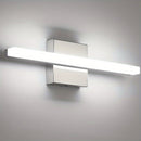 Barra de luz moderna para tocador de baño de 16 pulgadas, 9W, aplique de pared con pantalla de acrílico, luz blanca fría 6000K, montaje semiempotrado, base de metal, incluye hardware de instalación - Ideal para iluminación de baño, luz para tocador | Ilu