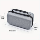Estuche de almacenamiento de carcasa dura EVA para proyector HY300 Pro - Organizador de viaje duradero con cierre seguro, bolsillo de malla para accesorios, gris (solo estuche), estuche de almacenamiento para proyector | Estuche de almacenamiento compact