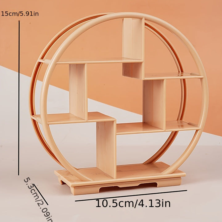 2 Estanterías de Exhibición de Casas de Muñecas en Miniatura - Accesorios DIY, Estanterías Vacías para Decoración de Escena de Juguetes, Plástico, Modelos, Bogu