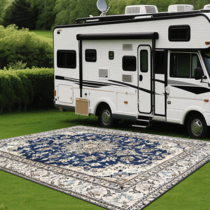 2D Impresión Plana, Artesanía de Alta Calidad, Patrones Tradicionales, Estilo Clásico Tradicional para Exteriores, Alfombras para Camper, Alfombras para Interiores, Alfombras para Tiendas, Alfombras de Patio, Alfombras de Bienvenida, Alfombras de Camping