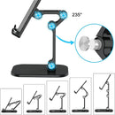 Soporte Ajustable para Teléfono 1pc, Material ABS, Plegable y Desmontable, Compatible con Smartphones/iPad/Tabletas de 10.16-27.94 cm, Almohadillas Antideslizantes y Antirrayaduras, Montaje de Escritorio - Negro, Soporte Ajustable para Gadget | Diseño Pl