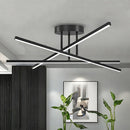 Lámpara de Techo Semiempotrada Negra Elegante de 3 Luces LED Amansour Moderna - Decoración para Cocina, Comedor, Vestíbulo y Entrada, AMANSOUR