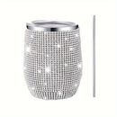 [Vaso Aislado de Acero Inoxidable] Vaso Aislado de Acero Inoxidable de Doble Capa de 12oz/350ml - Brillante, Adecuado para Jugo, Vino Tinto, Agua, Té y Bebidas Festivas