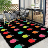 Veludo/852g/m², estampado, patrón geométrico abstracto, decoración casual para salas de juegos, bajo piso, fácil de mantener, con el suave tacto del lujo del veludo, alfombra de gradiente, respaldo antideslizante - Lavable a máquina, adecuado para exteri