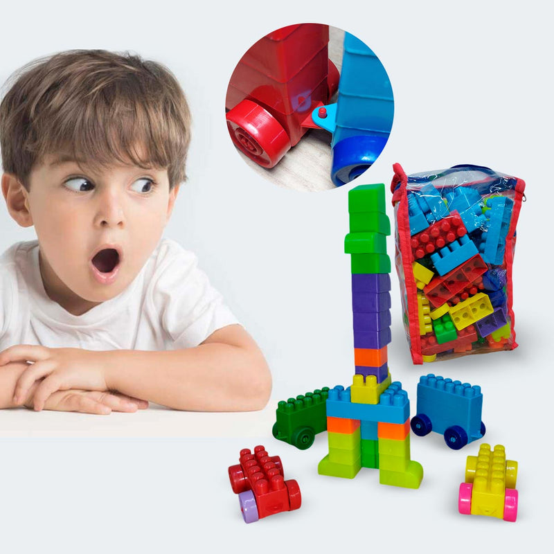 Bloques Construcción 72 Piezas Juguete Infantil W-281-8