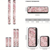 6pcs Cubiertas de Manijas para Electrodomésticos de Cocina con Mariposas y Libélulas - Fácil Instalación, Adecuadas para Microondas, Refrigeradores, Hornos y Armarios