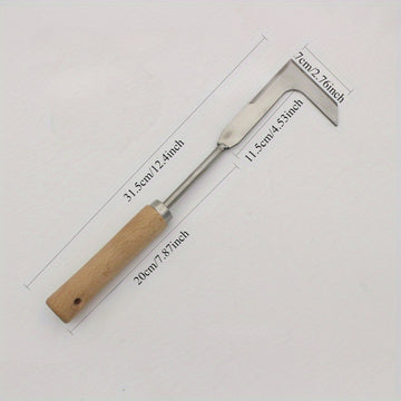 1pc Sierra Manual para Césped de Alta Resistencia - Cortador de Grietas, Sin Necesidad de Electricidad, Hoja Afilada para Hierba, Maleza y Suelo - Herramienta de Jardín con Bordes, Acera, Céspedes - Construcción Duradera en Acero Inoxidable/Metal para Us