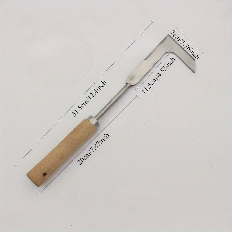1pc Sierra Manual para Césped de Alta Resistencia - Cortador de Grietas, Sin Necesidad de Electricidad, Hoja Afilada para Hierba, Maleza y Suelo - Herramienta de Jardín con Bordes, Acera, Céspedes - Construcción Duradera en Acero Inoxidable/Metal para Us