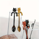1 Pieza, Cuchara Creativa De Acero Inoxidable, Cuchara Colgante De Gato De Dibujos Animados 304, Cuchara Linda Para Taza, Cuchara Mezcladora De Café, Para Casa, Oficina, Cafetería, Fiesta, Cubiertos