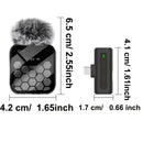 Sistema de Auriculares Inalámbricos Profesionales con Función Silenciosa, Carga USB Tipo-C, Batería Recargable de Litio y Cubierta de Micrófono en Forma de Cuadrícula Hexagonal - Ideal para Transmisiones En Vivo, Karaoke, Juegos y Videollamadas, Equipo p