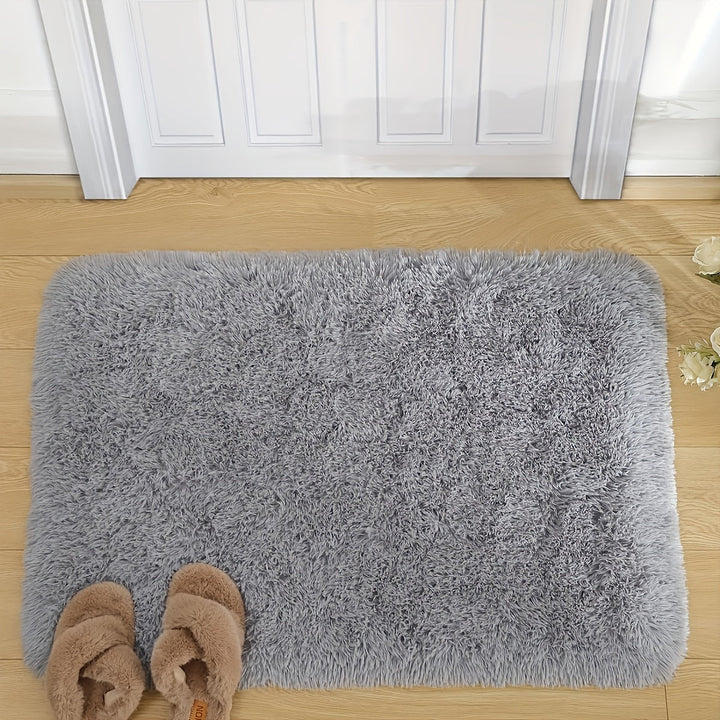 Alfombra peluda suave y acogedora: ideal para dormitorio, sala de estar o cualquier espacio interior - 60 cm x 40 cm