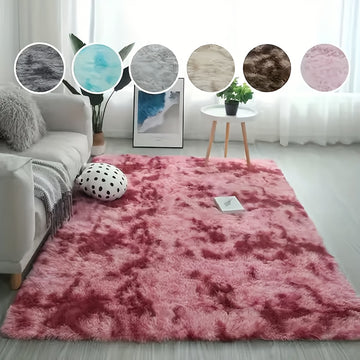 1 alfombra de peluche suave y esponjosa, moderna y de lujo, absorbente de agua, antideslizante, tejido de poliéster a máquina, solo lavado a mano, para sala y dormitorio, decoración del hogar