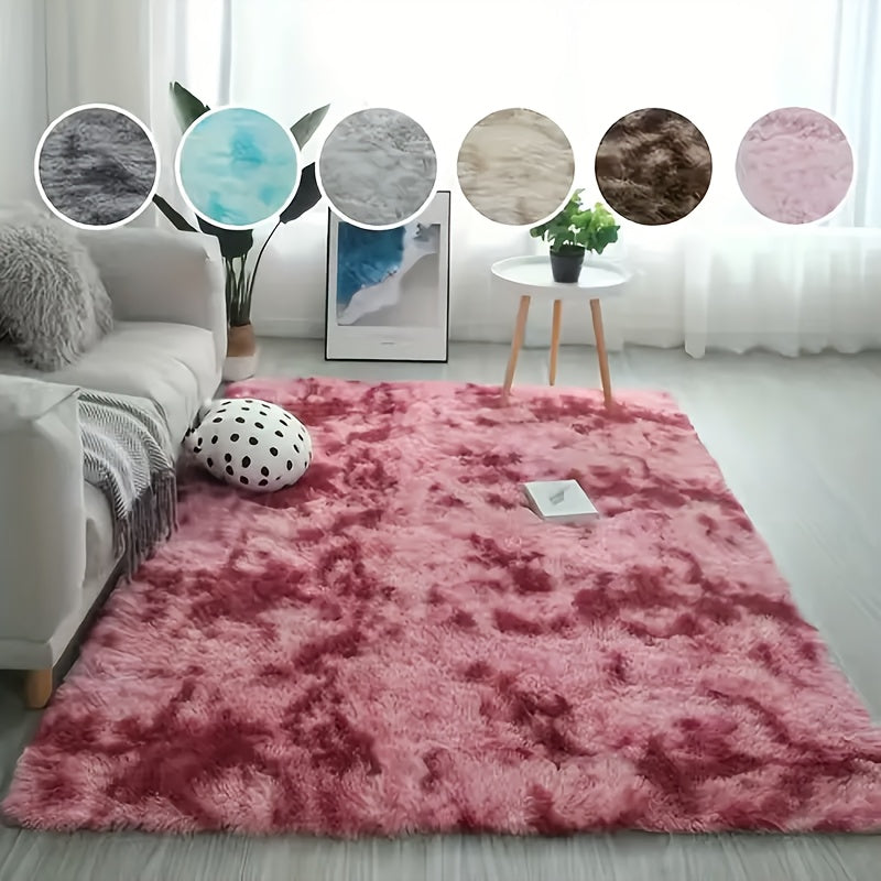 1 alfombra de peluche suave y esponjosa, moderna y de lujo, absorbente de agua, antideslizante, tejido de poliéster a máquina, solo lavado a mano, para sala y dormitorio, decoración del hogar