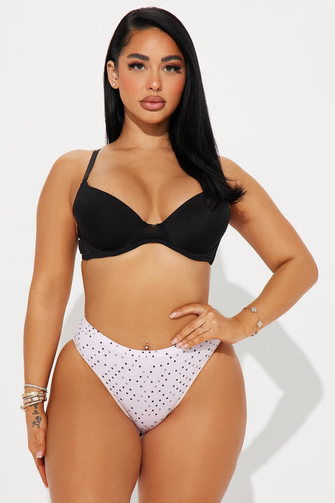 Tuya verdaderamente braga de corte alto - rosa