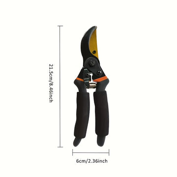 1pz/2pzs Tijeras de Jardinería Manuales Profesionales para Poda con Cuchillas de Acero Inoxidable Ultracortantes y Mangos Antideslizantes Ergonómicos para Flores, Arbustos, Topiares y Árboles Frutales - Diseño Ambidiestro, Sin Necesidad de Baterías