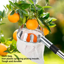 XXSL 1 pieza, herramientas de recolección de árboles altos de acero inoxidable - mango ergonómico, bolsa de recolección de frutas de metal duradero para manzanas, aguacates, melos, limones - herramientas de jardín y huerta, regalo de Día del Trabajo y Dí