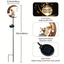 Decoraciones solares para jardín, luces de hadas lunares, globo de vidrio agrietado solar, luces LED cálidas para senderos pequeños, céspedes y patios, y como regalos para madres, abuelas y damas