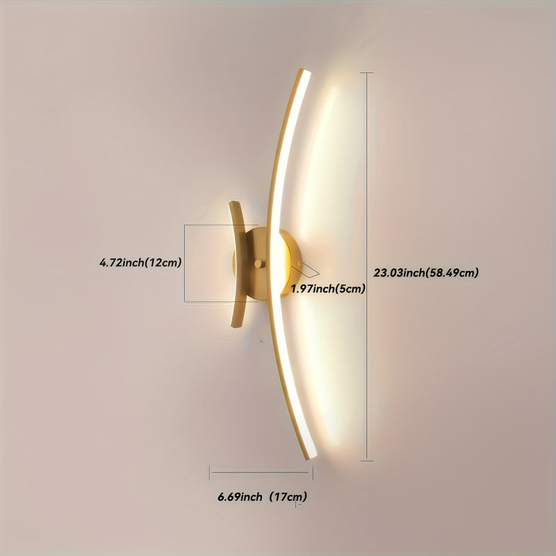 1 pieza - Lámpara de Pared LED Moderna, Aparato de Iluminación Interior para Pared, Lámpara de Mesa Decorativa para Vanidad, Lámpara Lineal de Pared, Lámpara Colgante de Pared, Adecuada para Baño, Sala de Estar y Espejo del Comedor