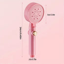 1 pieza, cabezal de ducha rosa de alta presión con 5 modos ajustables - Boquilla de mano de acero inoxidable para baño en casa, diseño montado en pared, fácil instalación, flujo de agua potente para una experiencia refrescante, accesorios para ducha