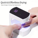 Mini Lámpara LED para Uñas con Temporizador, Secador de Uñas Portátil Rápido y Ligero para Manicura, Arte DIY en Viajes