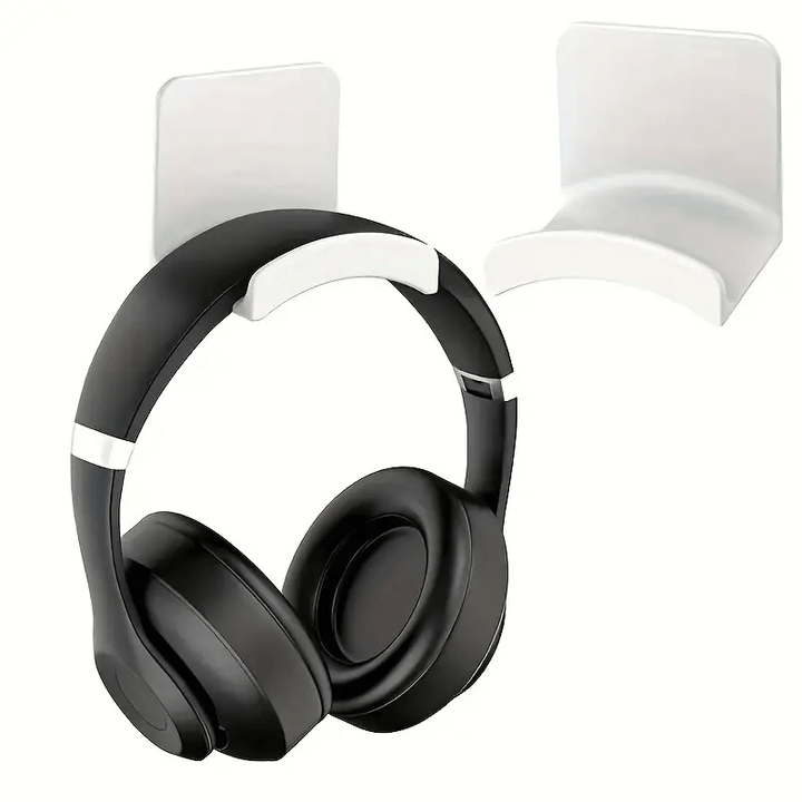 1pc Soporte multifuncional para auriculares y mandos de pared - Instalación fácil sin taladrar, plástico duradero, organizador versátil para juegos y uso en la oficina, estantes utilitarios