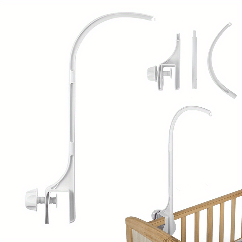 Soporte de Campana de Cama de Plástico de Estilo Clásico, Instalación Fácil, No Requiere Electricidad, Material No Maderable, para Decoración de Cama y Soporte de Juguetes, Sueño Seguro | Instalación Sencilla | Montaje Fácil