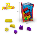 Bloques Construcción 72 Piezas Juguete Infantil W-281-8