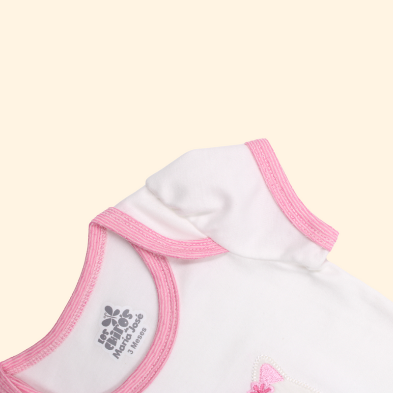 CONJUNTO 3PZS BEBE NIÑA 1779 LOS CHIROS DE MARIA JOSE